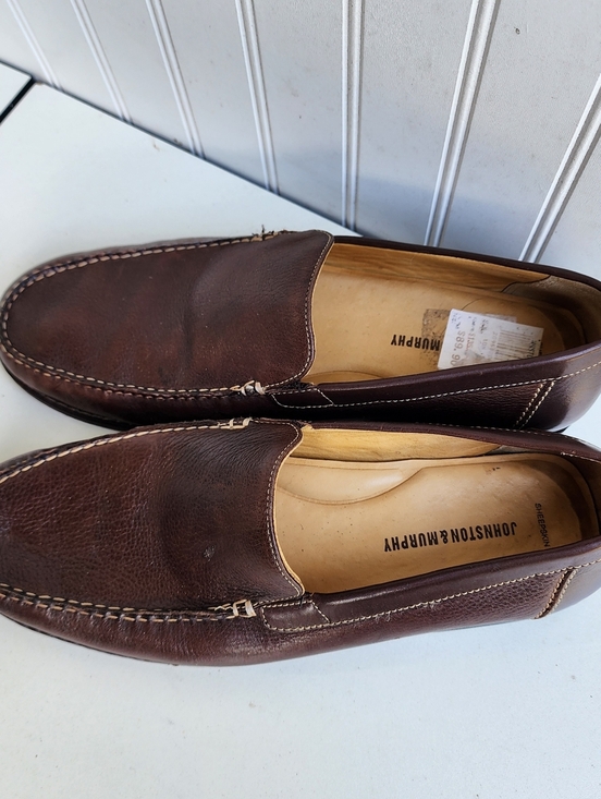 Johnston Murphy Loafers Creswell Mens 10 M Slip On Moc Toe 20 7278 Brazil Sheep main image 9